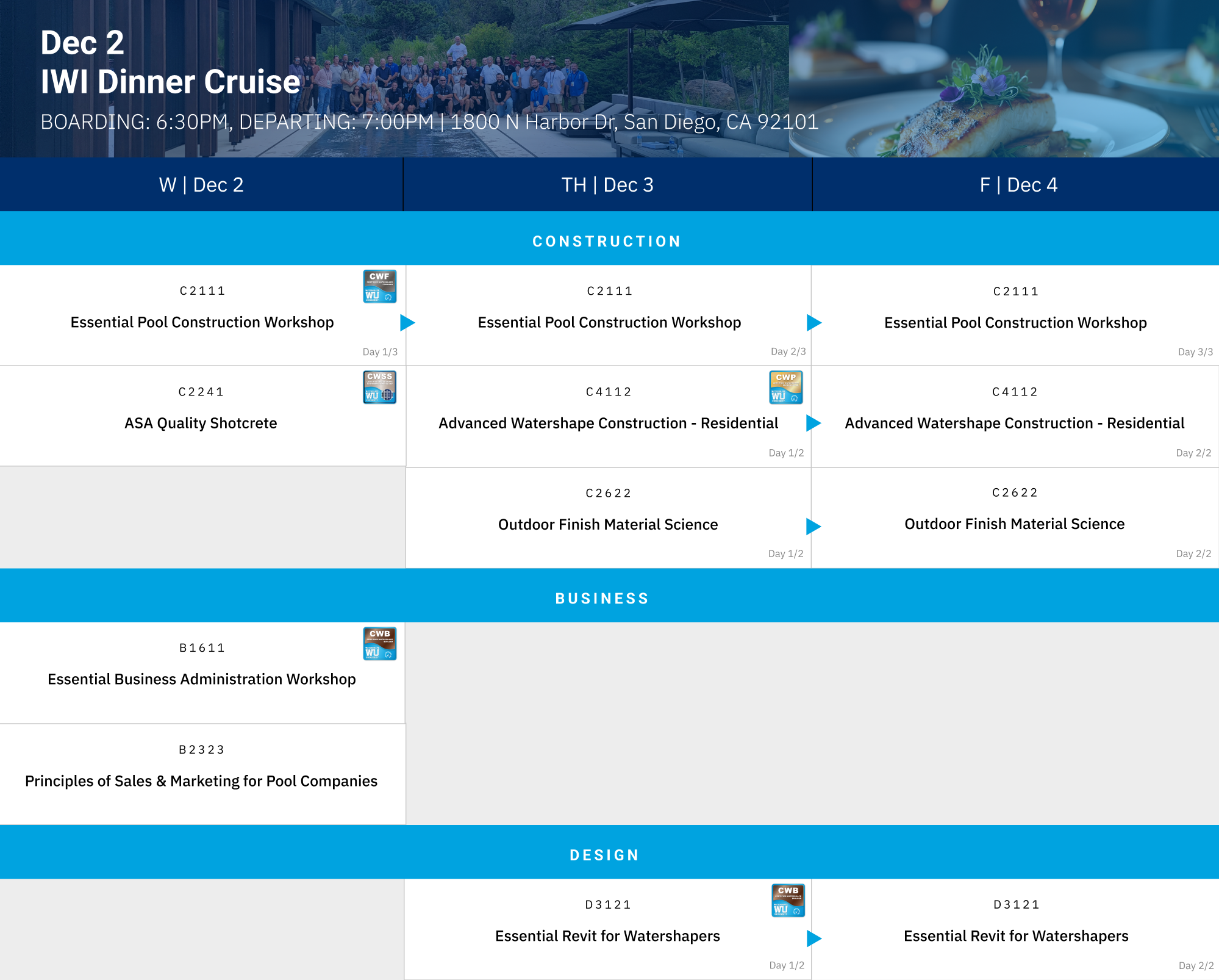 2026 December Fall Session San Diego courses 2025-8-18 2026 December Fall Session San Diego courses 2025-8-18