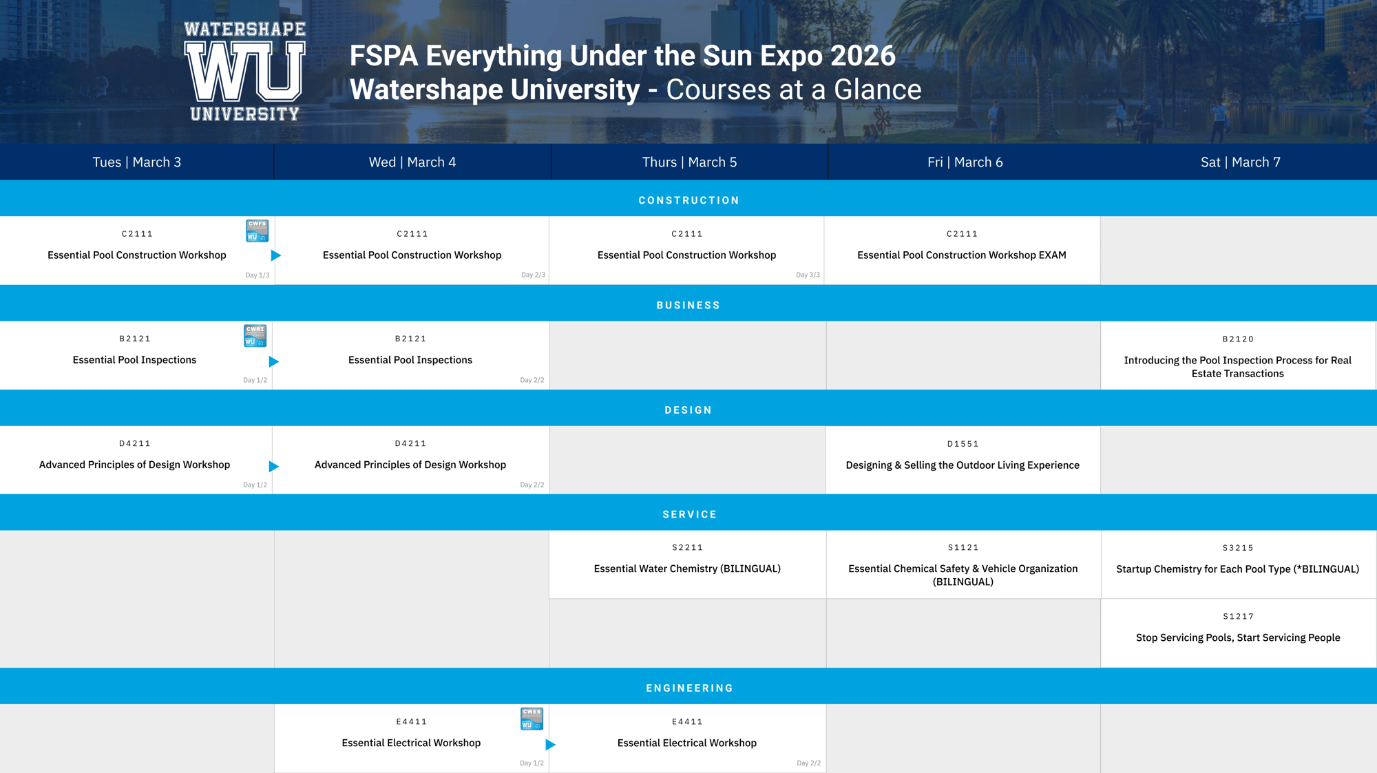 2026 florida courses 2025-11-13