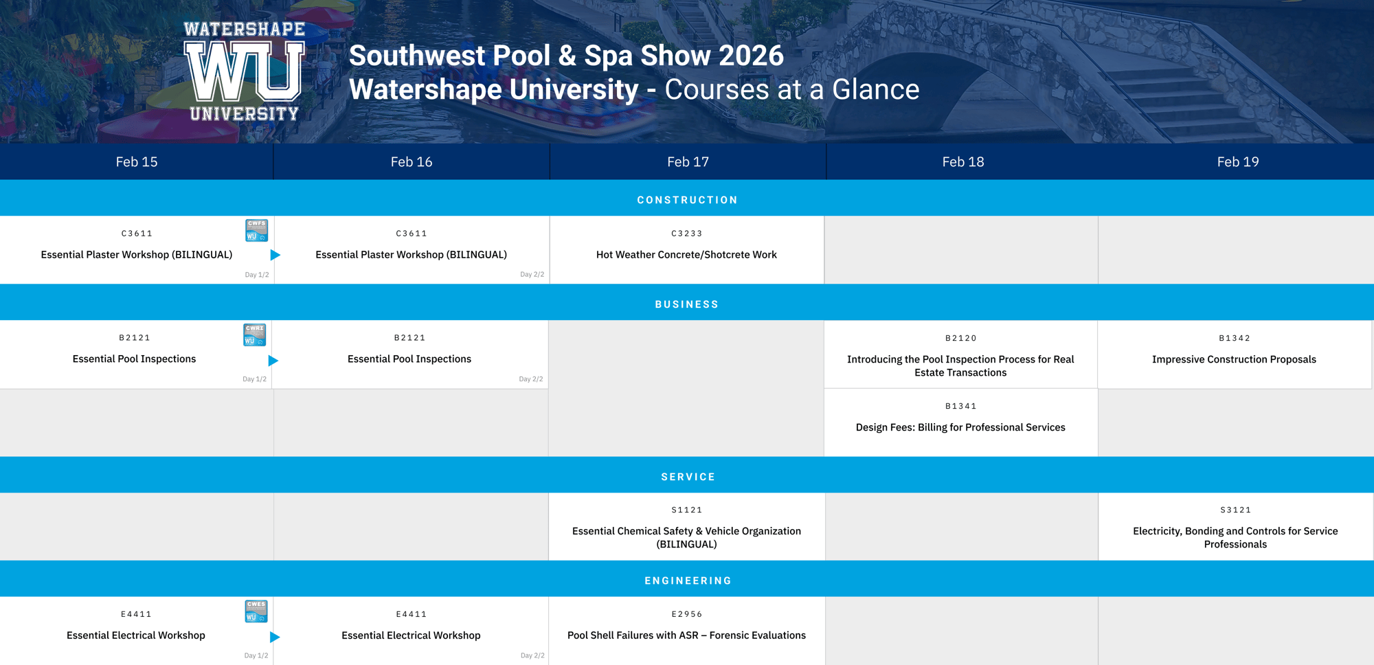 2026 southwest courses 2025-12-19