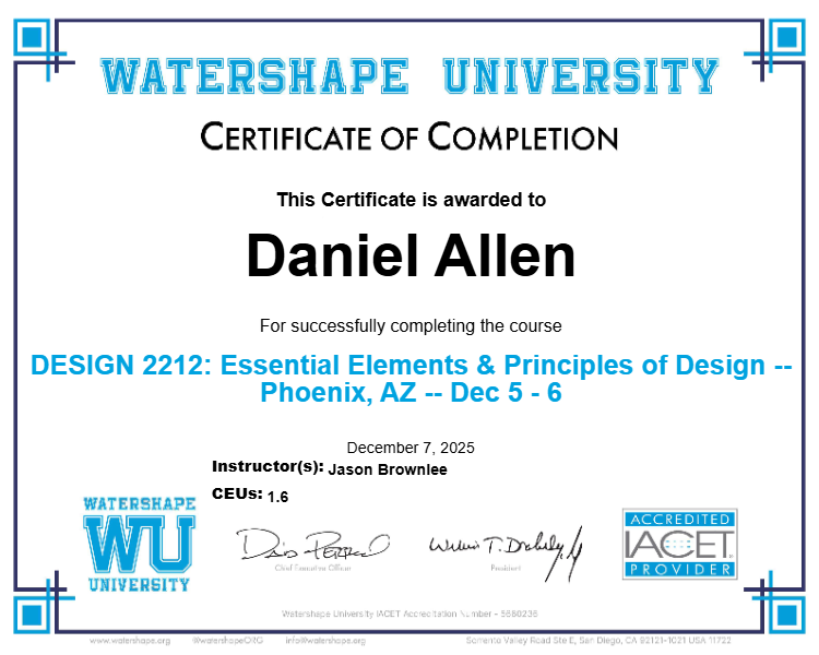 DESIGN 2212: Essential Elements & Principles of Design -- Phoenix, AZ -- Dec 5 - 6 Certificate