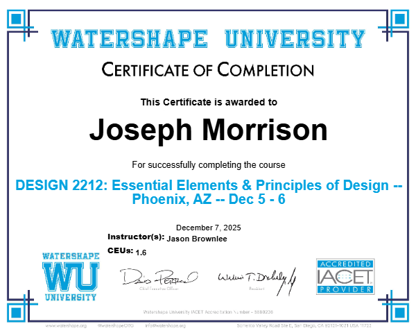 DESIGN 2212: Essential Elements & Principles of Design -- Phoenix, AZ -- Dec 5 - 6 Certificate
