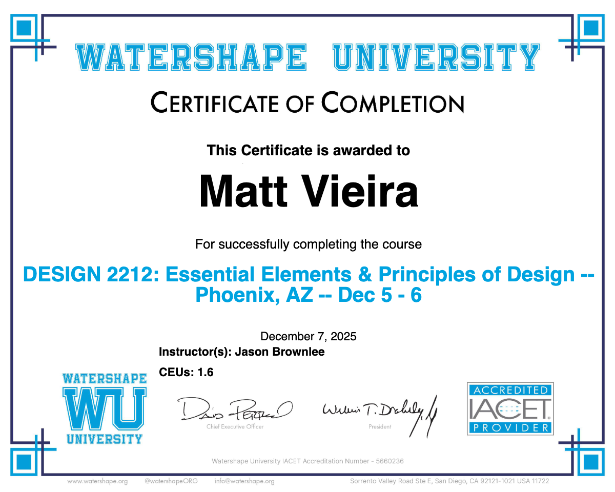 DESIGN 2212: Essential Elements & Principles of Design -- Phoenix, AZ -- Dec 5 - 6 Certificate