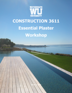 CONSTRUCTION 3611: Essential Plaster Workshop