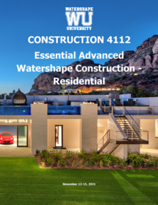CONSTRUCTION 4112: Essential Advanced Watershapes - Residential