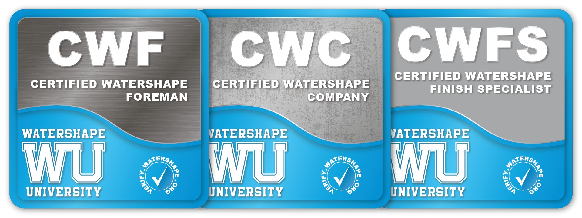 Watershape University Certifications